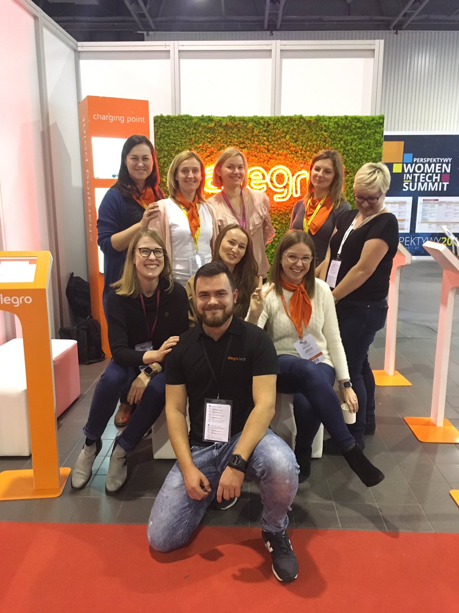 allegrotech's tweet photo. We’re at #womenintechsummit in Warsaw, where we inspire women and women inspire us. Together we try to make diversity not only the buzzword #diversity #allegrotech #WomenInTech https://t.co/8l72wk2wZN
