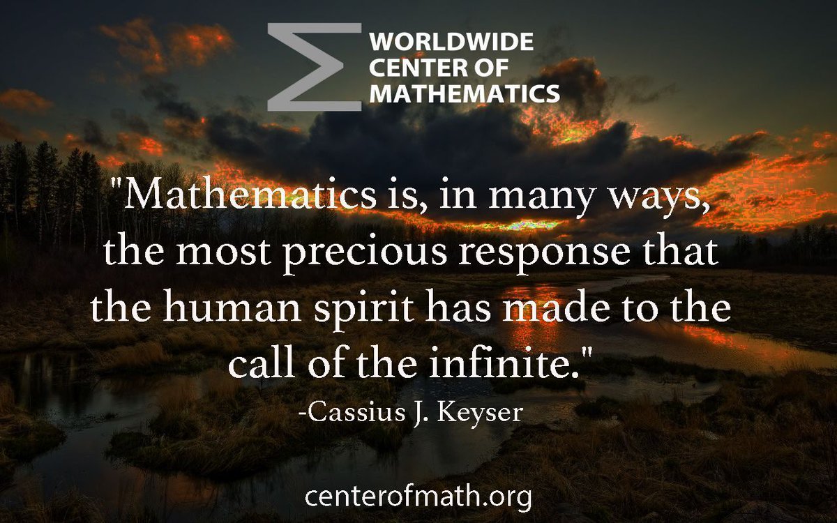 Quote from Cassius J. Keyser in his work "The Human Worth of Rigorous Thinking: Essays and Addresses"
#WednesdayWisdom