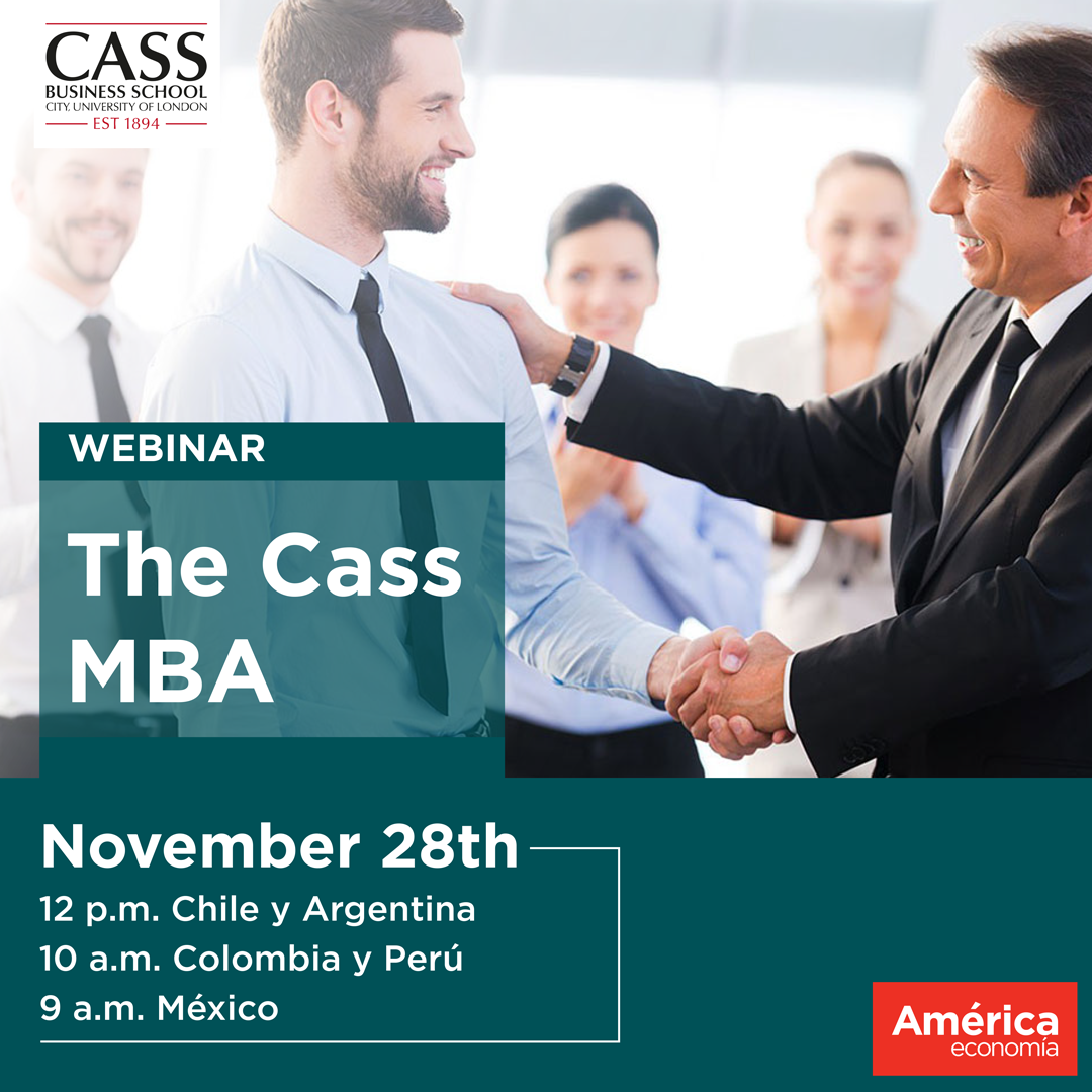 americaeconomia's tweet photo. ¿Estás planeando hacer un MBA? Participa de esta charla EN VIVO con el Director de Admisión de CASS Business School y aclara todas tus dudas sobre el proceso. Regístrate aquí: https://t.co/Q5daPY8TLW https://t.co/EQbEgl9xMt
