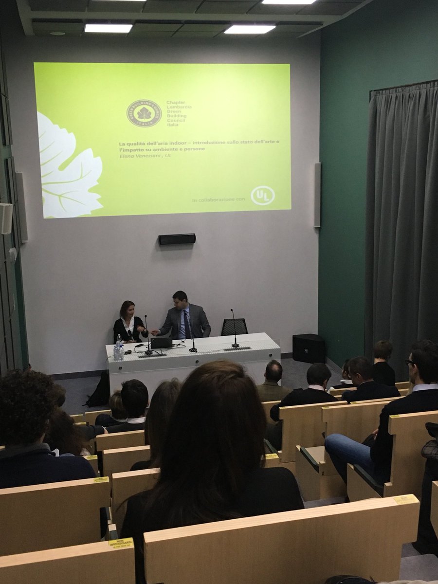 CinziaRossini2's tweet photo. @GBCItalia grazie al #ChapterLombardia oggi in #copernico38 con il sostegno di @UL parla di qualità indoor per il #benesseredellapersona.
Si inizia .. https://t.co/i7kkRKXnys