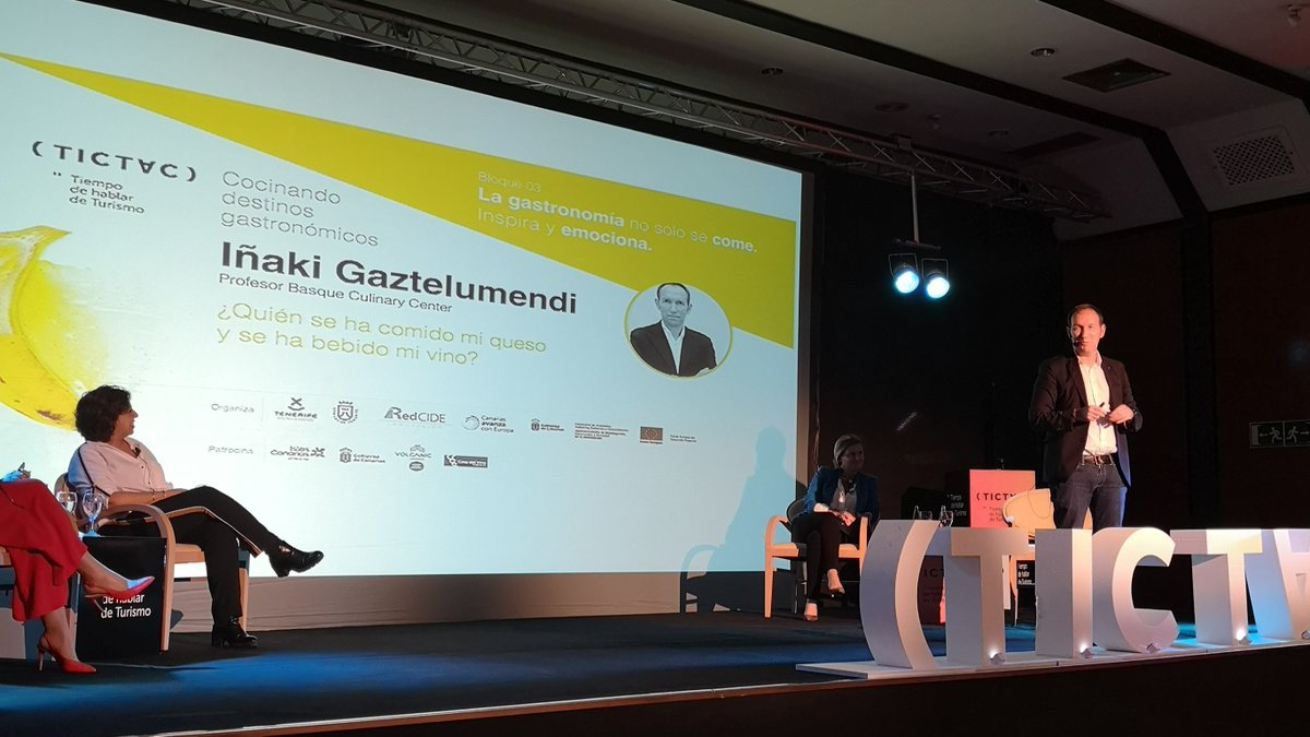 El mundo es cada vez más abierto y, sin embargo, los turistas buscan experiencias basadas en la cultura y la identidad local. Iñaki Gaztelumendi 

#TICTACTenerife #TenerifeGastroExperience