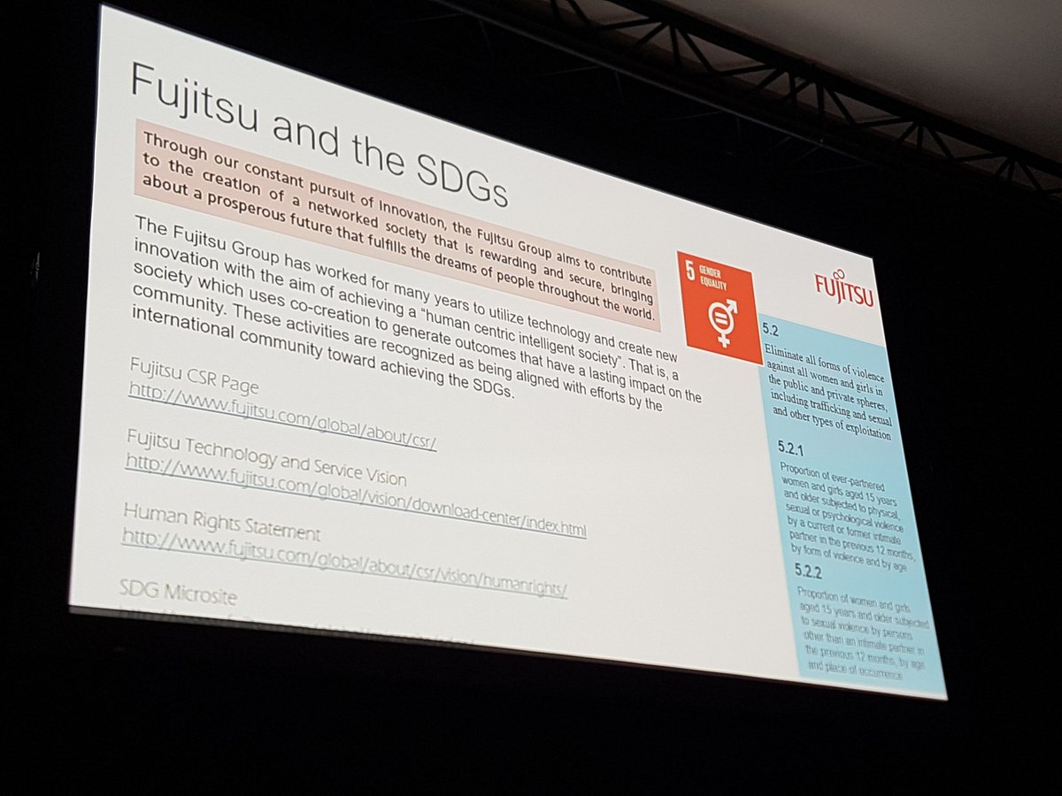 GeSIConnect's tweet photo. "As a company, you need to focus on your values to make sure the services you provide make sense" - Using the #SDGs as framework for action #GSTIC https://t.co/3h7gNB7A4d