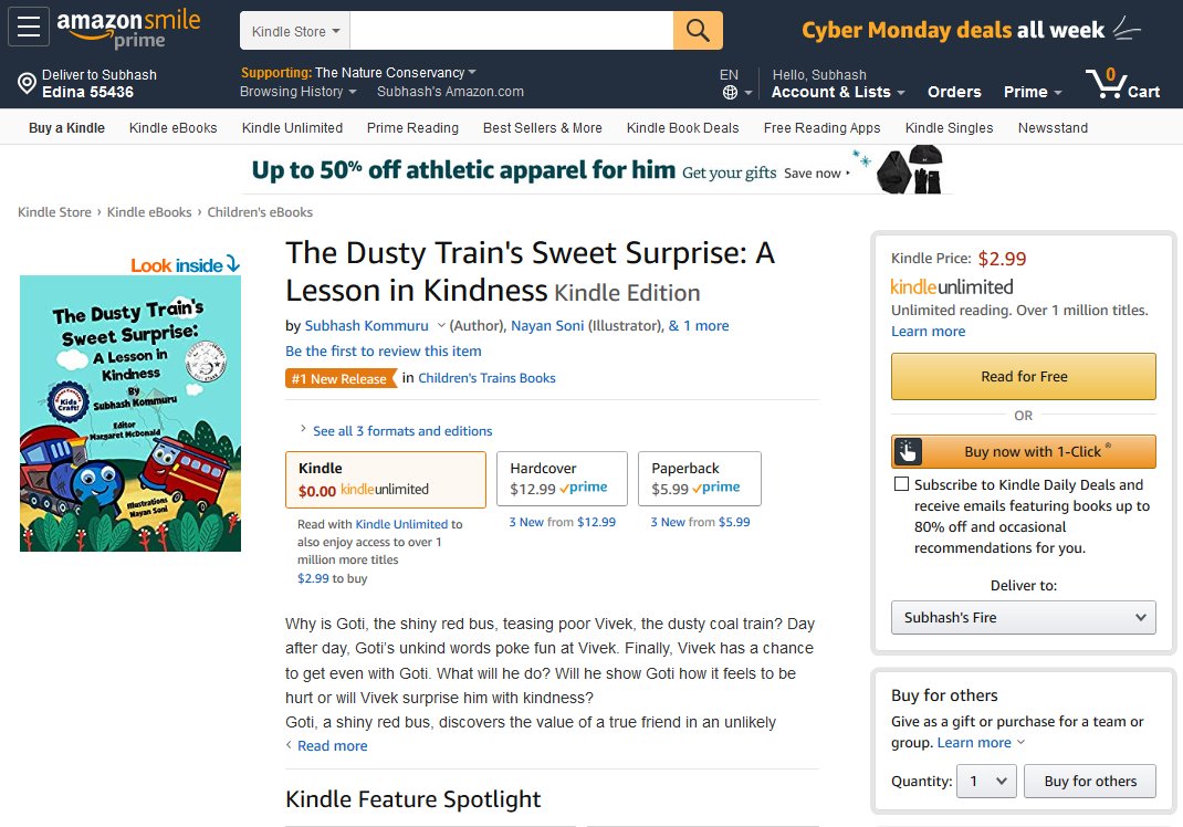 Our title is #1 #NewRelease on #Amazon. Grab your copy of this entertaining story 
amzn.to/2SiawCi