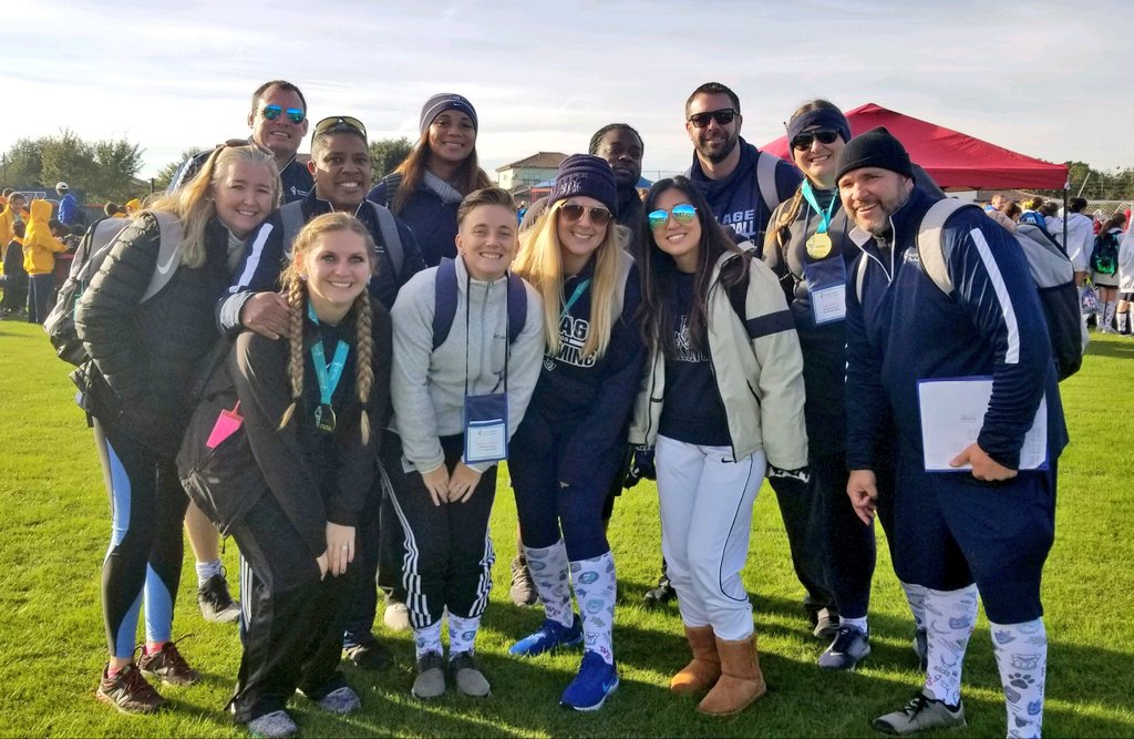 Villageteams's tweet image. Our coaches are ready to go at the Global Games and our Head of School, Katherine Brewer, has made the trip to cheer on our Vikings!
#NAEglobalgames
#weareVILLAGE