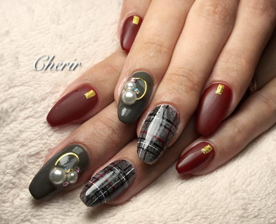 Cherir シェリール على تويتر グレンチェックネイル 施術 鎌田 ネイル ネイルサロン 西葛西 葛西 浦安 南砂町 小岩 新小岩 8 980円 指先が綺麗だと 自信が出ます笑