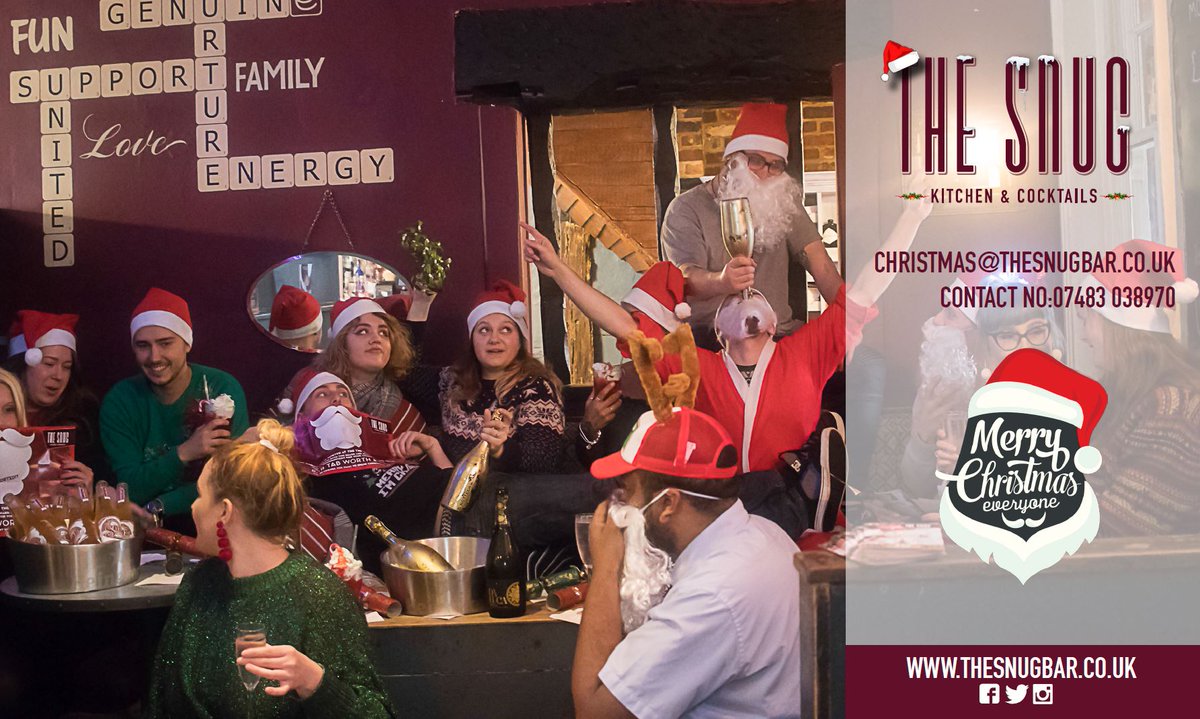 TheSnugBar's tweet photo. Are you still deliberating Christmas? You shouldn't be, get booked in now before it is too late!!!!!!
www.thesnugbar/bookings
#snuglove #christmasbooking #cocktails #food #present https://t.co/J9UAc2uBpX