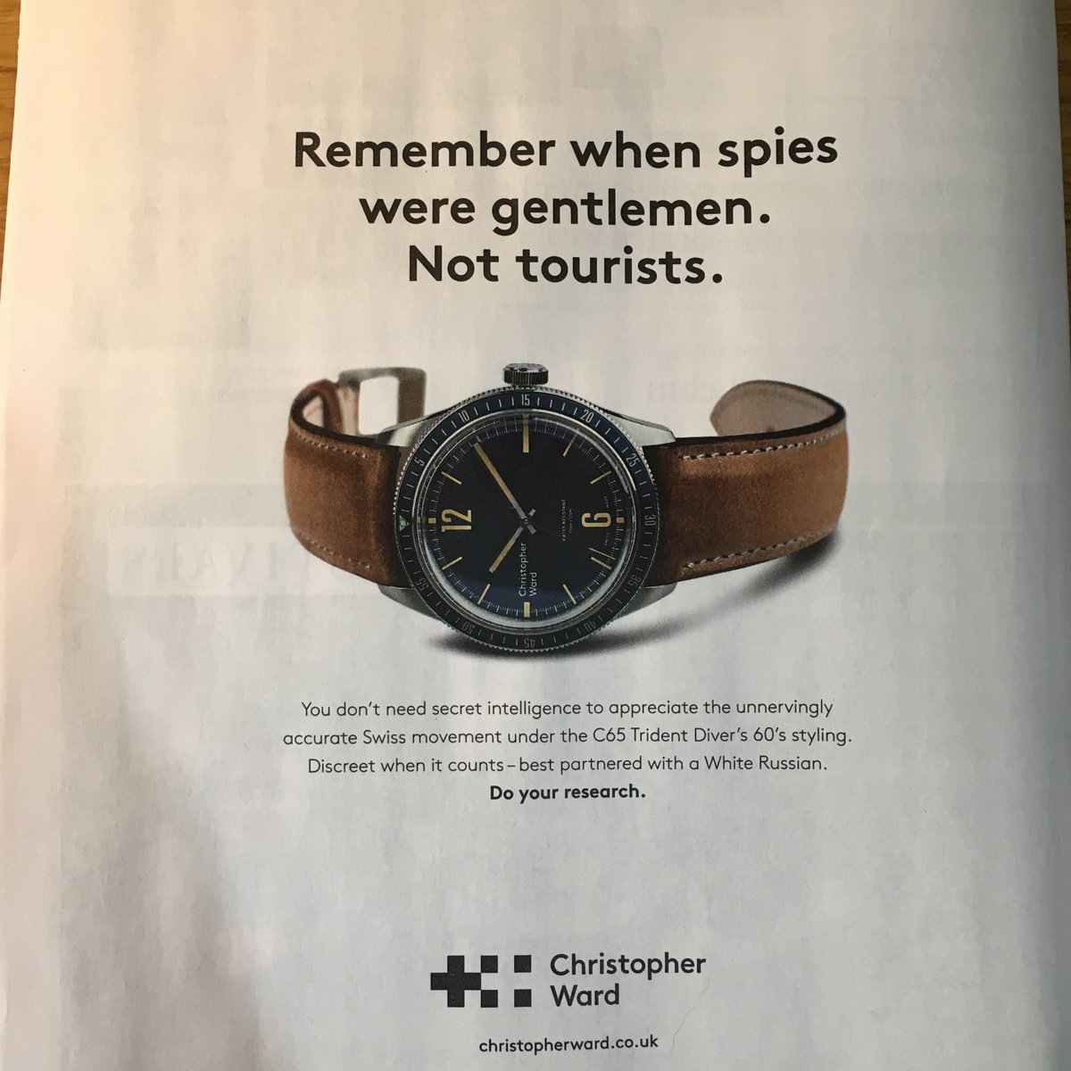 DropCapCopy's tweet photo. Another masterclass in bloody good ad copy from @whitecottage1 spotted in this week's Private Eye. Lovely stuff. https://t.co/O7U8iGNktU
