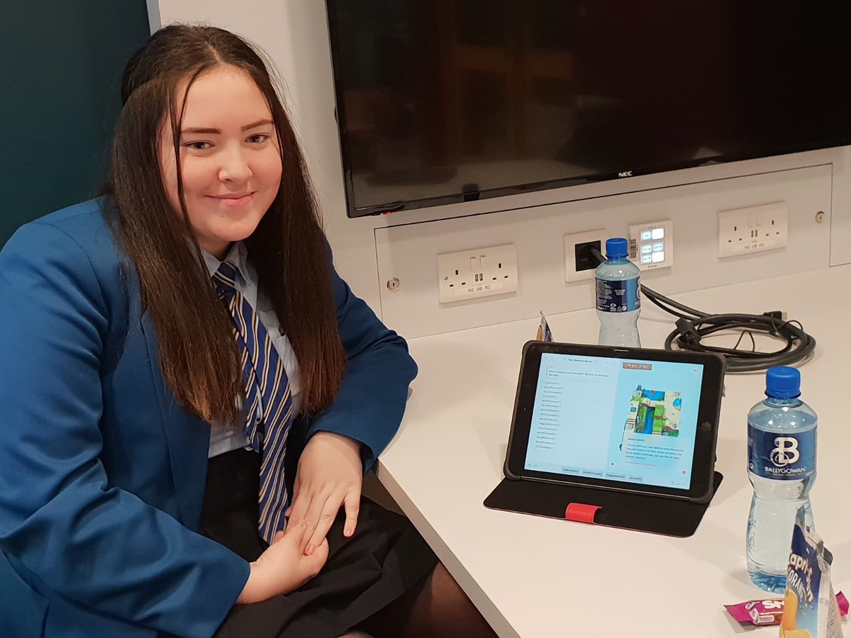 StMarysDerryIT's tweet image. So proud! Aaliyah is first to finish her coding challenge. Well done #futurecoder