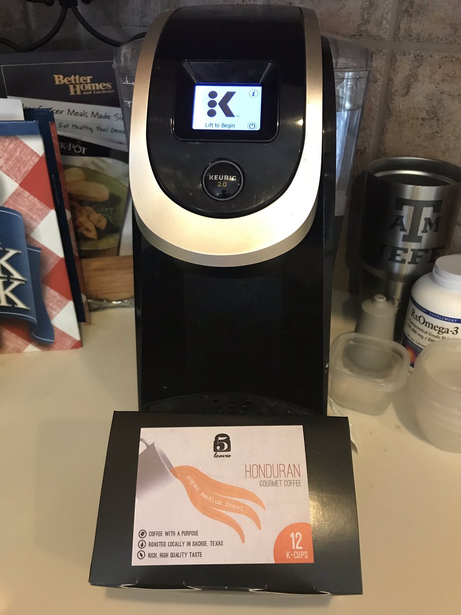 JeffBickerstaff's tweet photo. Just when I thought my morning coffee could not get any better...it does!  Honduran Coffee K Cups from @5Loavespantry Visit https://t.co/AdnO1LEN8E to learn how you can support their mission. #coffeewithapurpose https://t.co/uUi95tljpo
