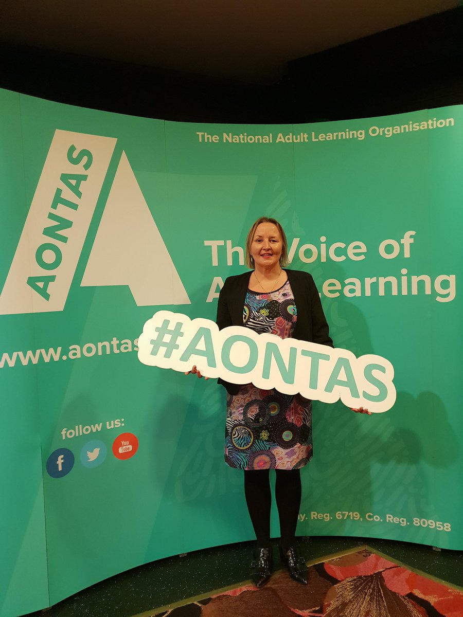 Congratulations to the wonderful new Chair of AONTAS. I wish her the the very best in her new role.