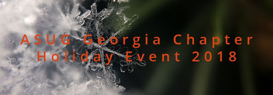 Let's celebrate another great ASUG year - December 5th from 5:30pm - 8:30pm at the SAP Offices in Atlanta.
Join the <a href="/ASUG_Georgia/">ASUG Georgia Chapter</a> Chapter for an evening of networking, music and fun. Appetizers and drinks will be provided.
asug.com/events/asug-ge…