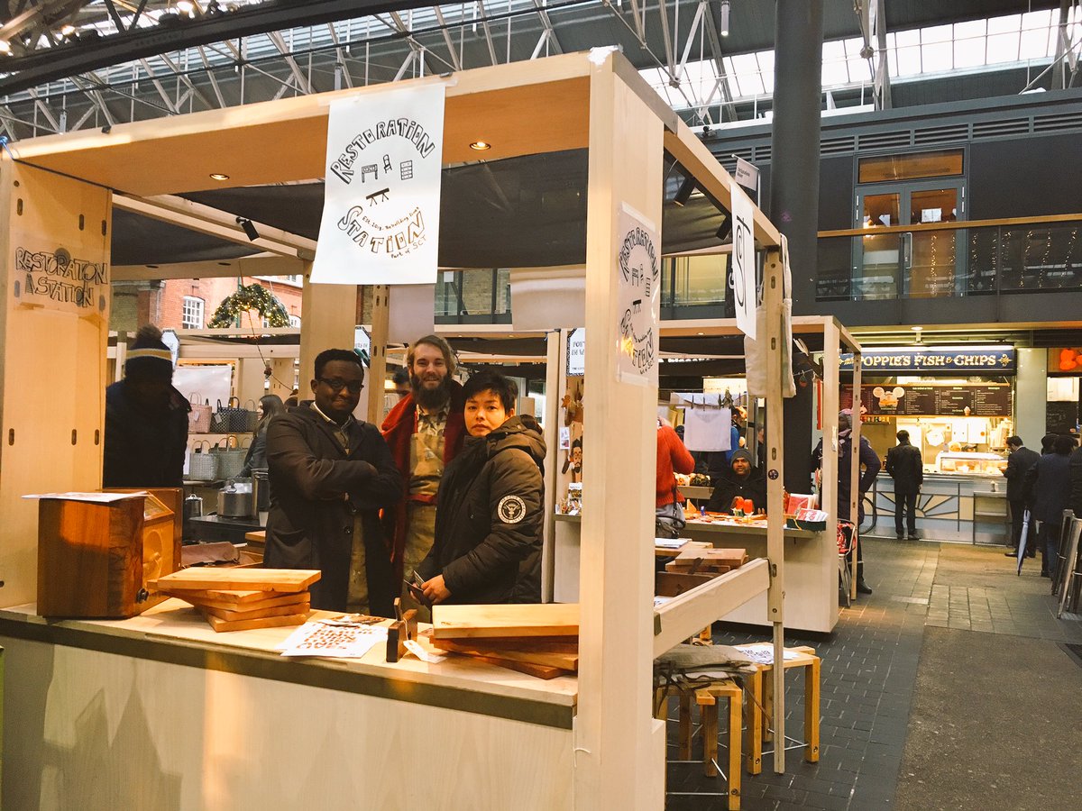 SCTrecovery's tweet photo. Look out for @RestorationStn at @oldspitalfields today! Our social enterprise helps people through their recovery from addiction. The team will be there for the rest of the day! #spitalfieldsmarket #100goodbuys #TheGoodMarket #ChristmasShoppingLates #socialimpact https://t.co/0zTsiDSjLK