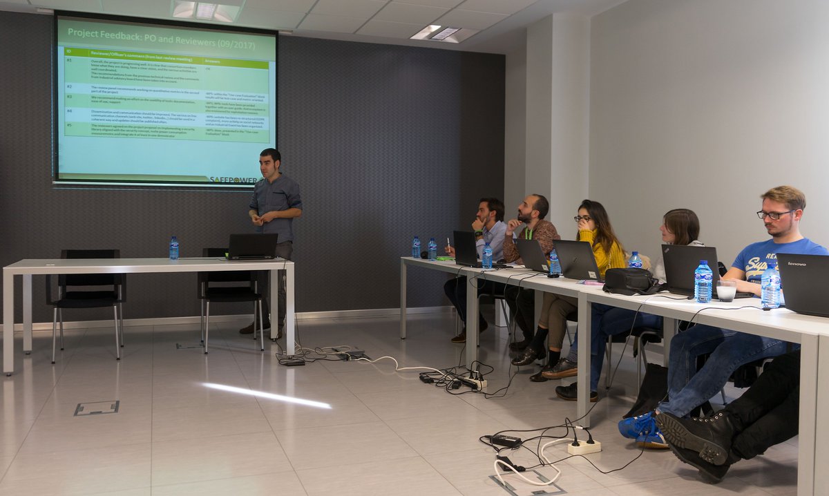 fentissXM's tweet photo. At @IK4_IKERLAN presenting last period @SAFEPOWER_H2020 findings to the project #IAB with @offis @saab @UniSiegen @ImperasSoftware #kthse #CAFSIgnalling https://t.co/Iilg2VVESW