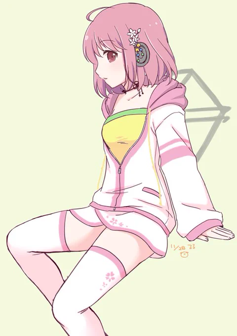 ニーハイの日るる #駅メモファンアート 