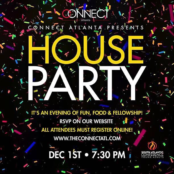 It’s the last House Party of 2018!! Make sure to RSVP at theconnecta.com  12/1 @ 7:30pm