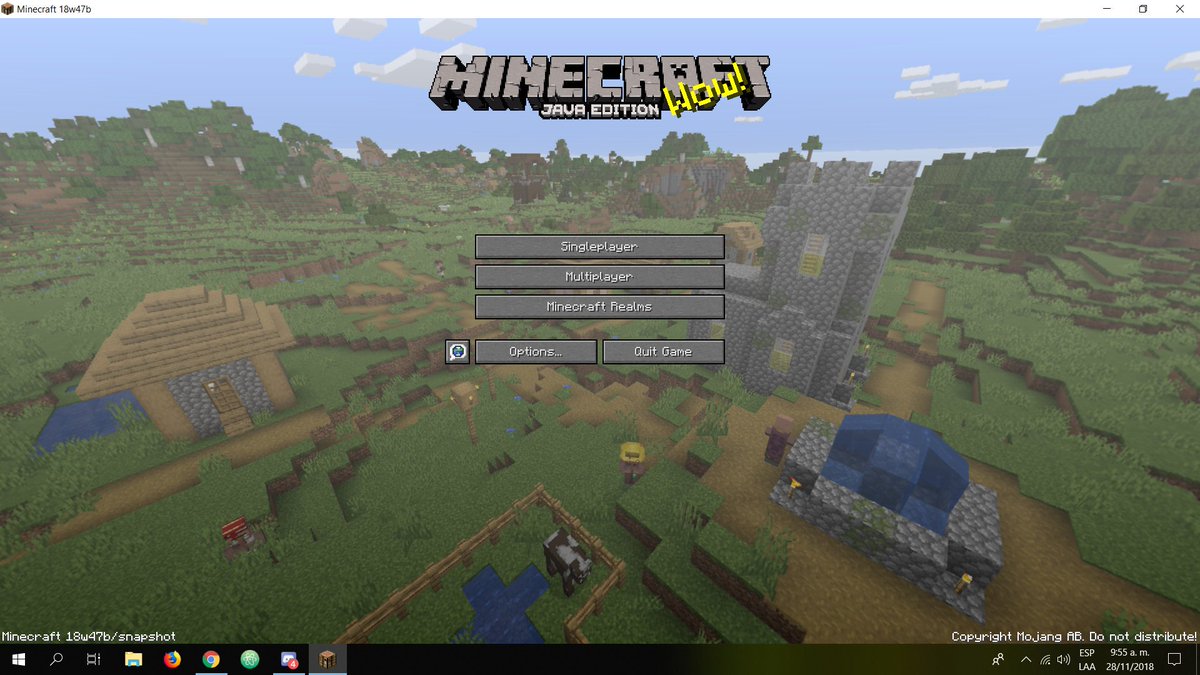 _MinecraftNews1's tweet image. #NewChanges Now in Java old or last snapshot are changed to have a Updated Background! Ah its bit confusing!