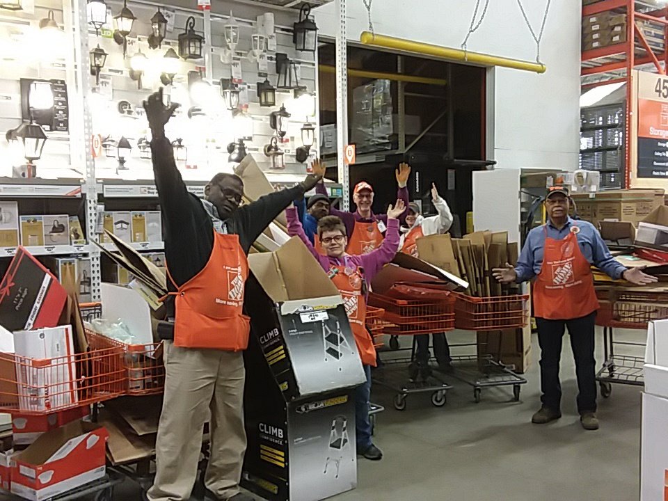 Store 2566 crushing the cardboard challenge again.