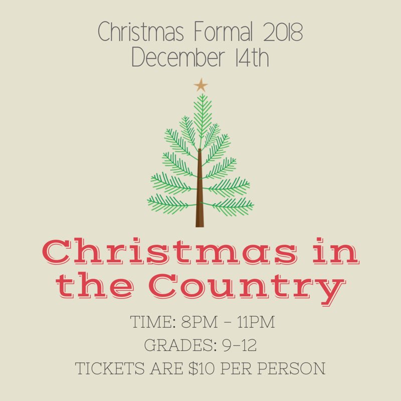 Formal tickets will be on sale this week and next week! #CobraChristmas2018