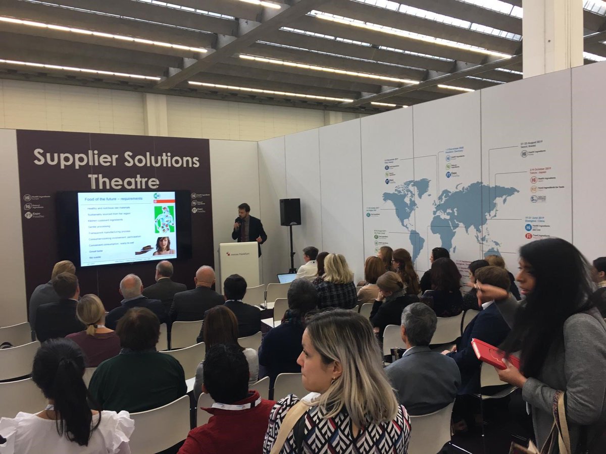 BitesFi's tweet photo. @IUFoST presents workshop on Healthy Foods and Processing Technologies until 17.00 at the Suppler Solutions Theatre @Hieurope18 https://t.co/Weo7hK8kLU