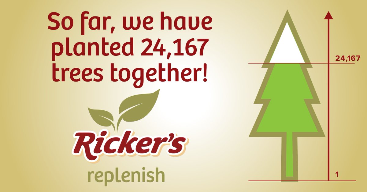 RickerStores's tweet photo. We have planted 24,167 trees with Replenish! Each time you fill up at Ricker's, you are contributing to tree planting in your community! #PumpHerePlantTrees https://t.co/o6DKgmCgxB