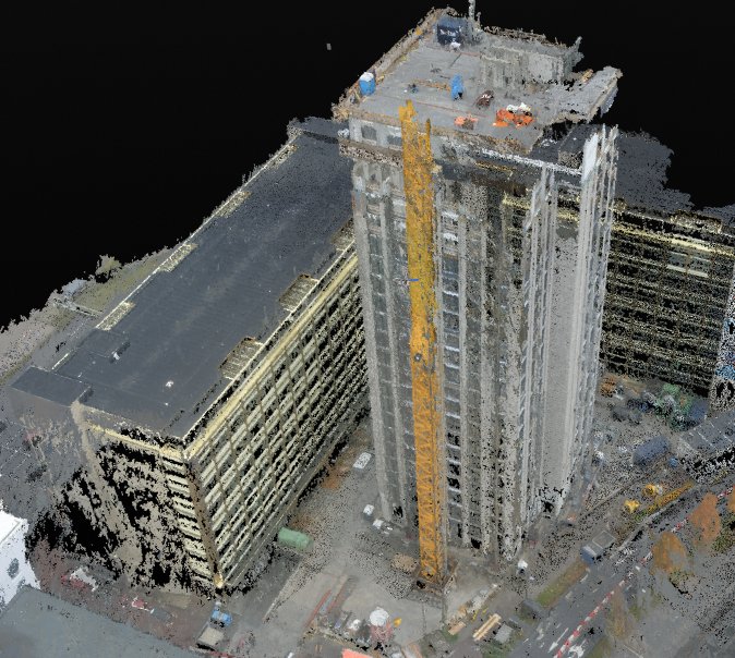 I have 100+ point clouds of the same project. I want to make a time lapse with the point clouds. Anyone know how this is possible? Or where to start?

(Point clouds are generated on a daily basis with crane camera's)