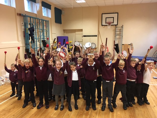 glos_music's tweet photo. @SteamMillsPri Y1&amp;2 finished a fantastic term of Infant Samba this morning. The pupils showed the audience each individual samba instrument, the kind of sound it makes and how it adds to the texture of a samba band.A huge well done to Mr Evans and the pupils and school staff. https://t.co/9r4aqMNffC