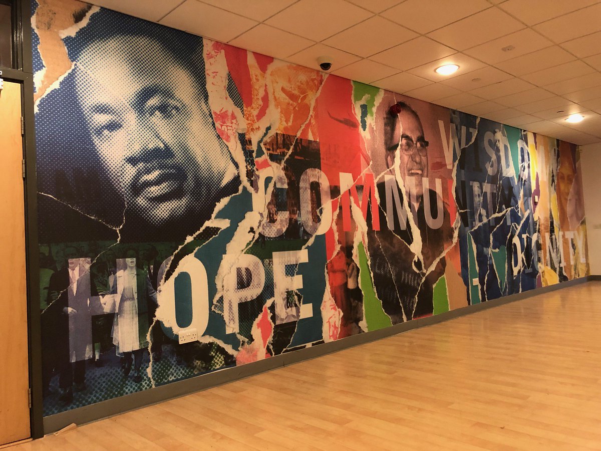 JohnEWrighthub's tweet photo. wow! An absolutely amazing piece we've printed and installed today @emmanuelnotts breathtaking! #SIGNAGE #EHXIBITION #PRINT #hope #community #wisdom #dignity #wallpaper #WednesdayWisdom https://t.co/TrLvTrLIBZ