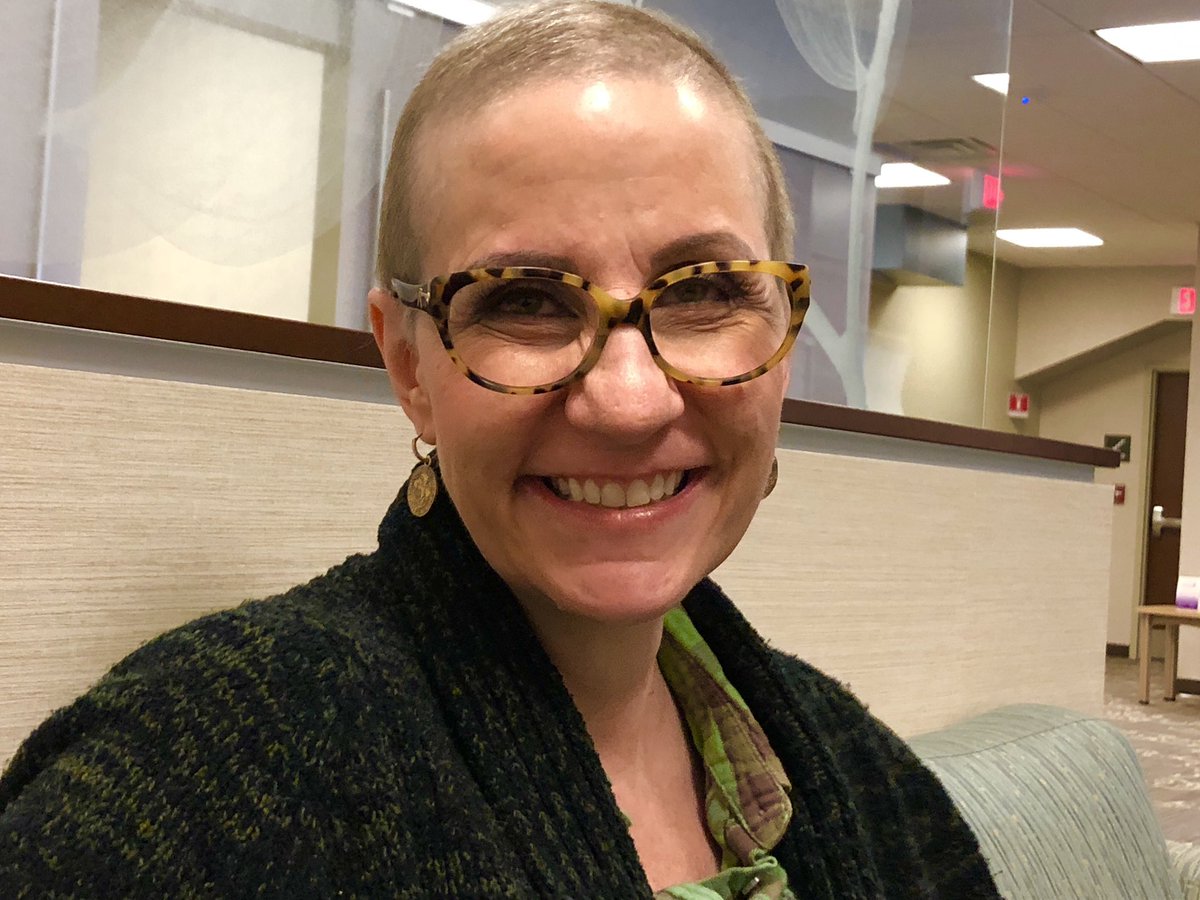 78. We’re back in Cleveland today for  @cincinnancy’s continued treatment. Nancy is getting her remaining drain taken out. Also radiologist meeting & physical therapy session. Parking lot was crowded today. Nancy: “They must be offering cancer half-off.”