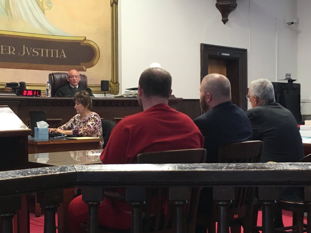 George Wagner IV listens to Pike County Judge Randy Deering explain his rights during arraignment in connection with Rhoden family murders.  ⁦<a href="/WCPO/">WCPO 9</a>⁩
