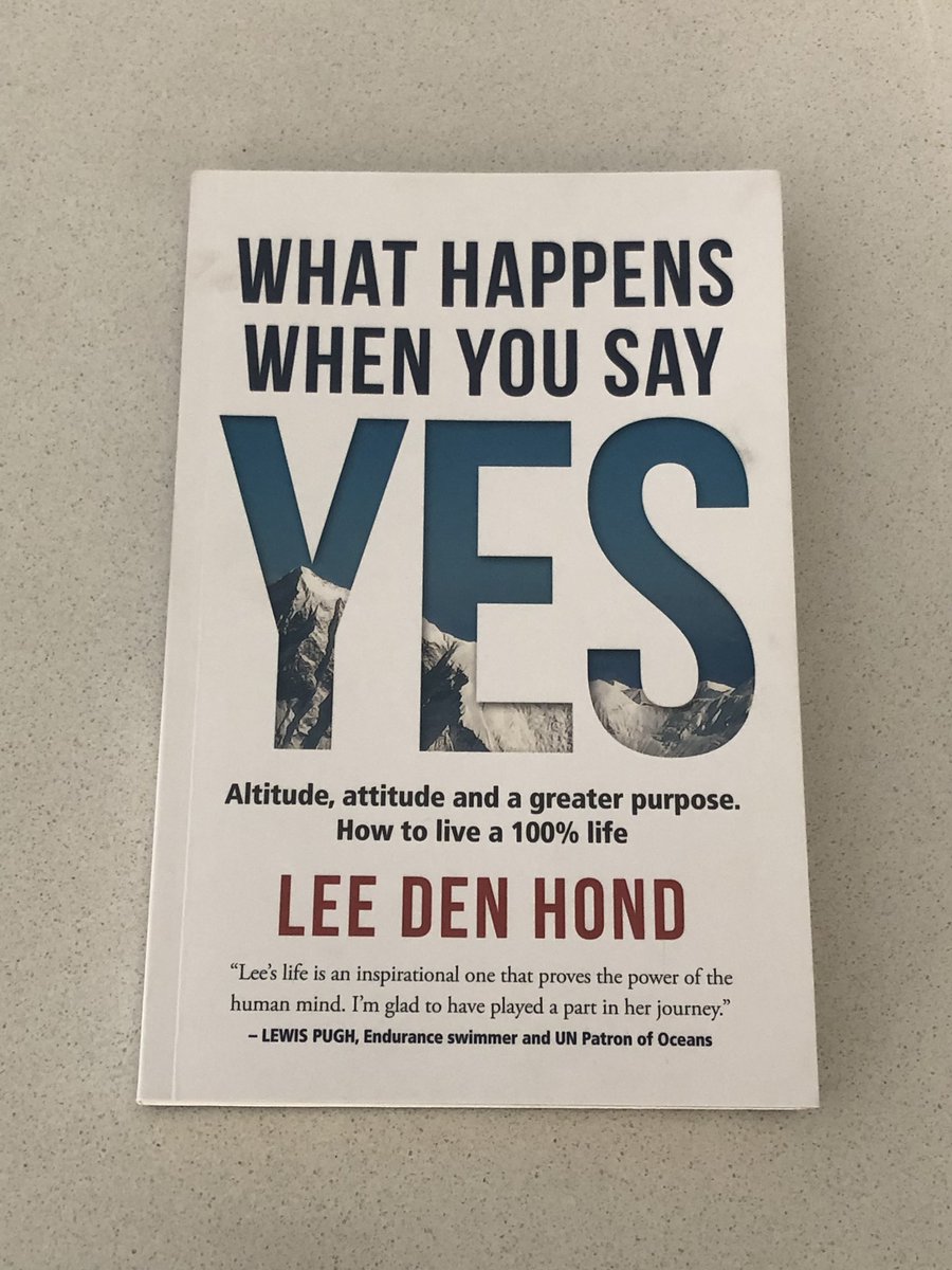 Cracking stories to look forward to this evening: chatting to the fearless <a href="/leedenhond/">Lee den Hond</a> at <a href="/ExclusiveBooks/">Exclusive Books</a> about her new book, ‘What Happens When You Say Yes?’. (Spoiler: answer includes climbing Everest, and running across deserts.)