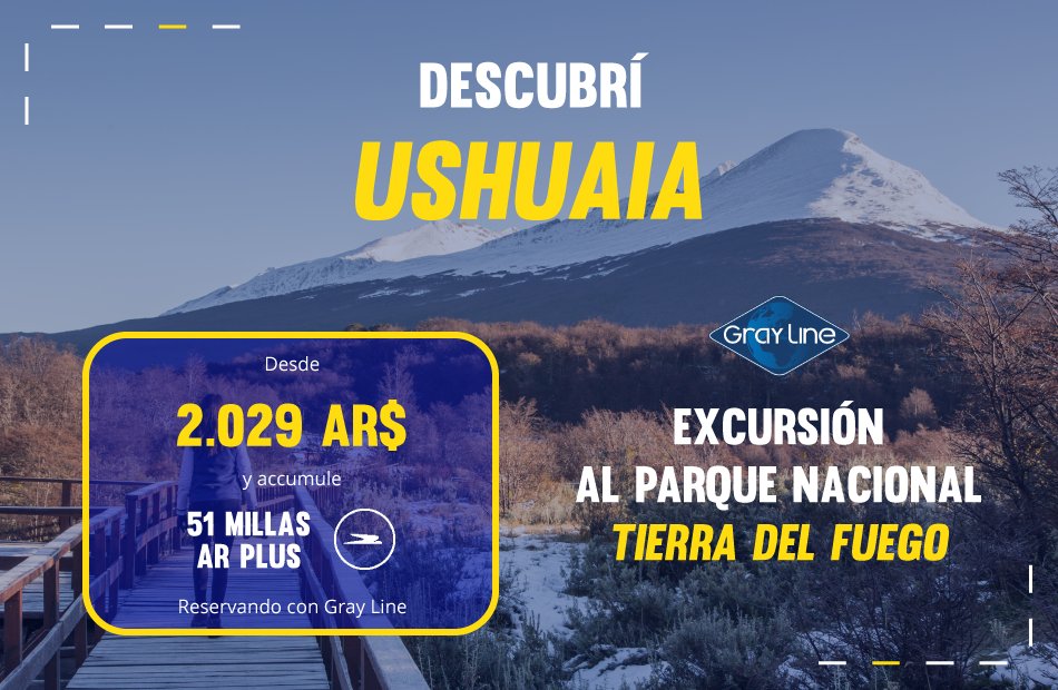Punto de encuentro entre los Andes y el canal de Beagle, la ciudad de #Ushuaia es donde empiezan muchas excursiones en la extrema del Sur en la #Patagonia. Decsubrí el parque nacional #TierradelFuego y su naturaleza salvaje con Gray Line!
bit.ly/2ShRgVn

#FindelMundo