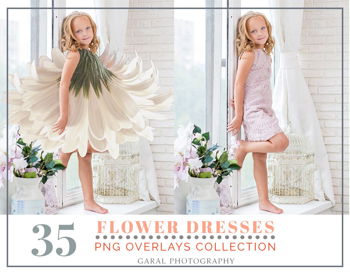 flower overlay dress