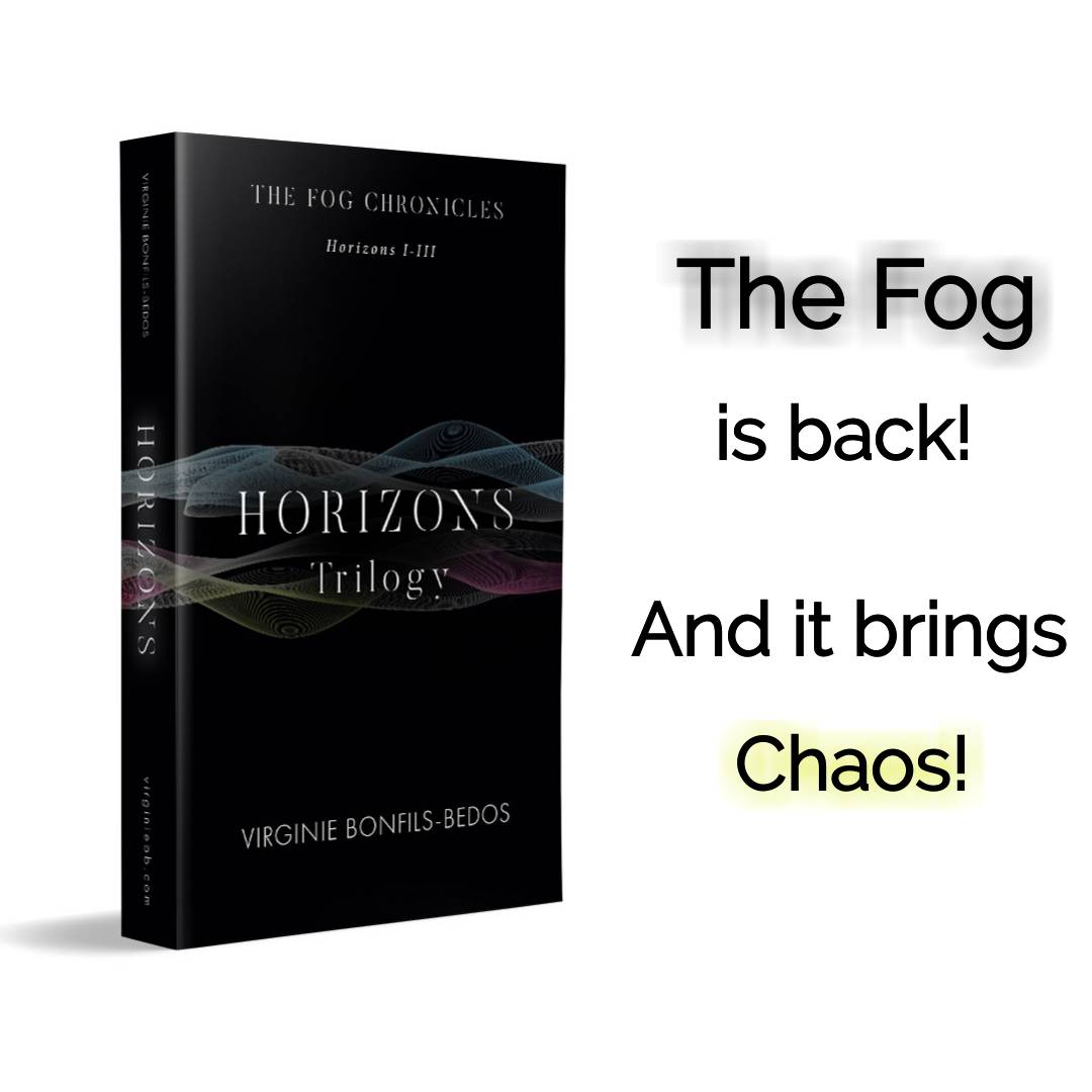 virginiebb's tweet photo. HORIZONS
The new book of The Fog Chronicles, is out!

More adventure, more twists, more surprises and more mysteries!

And just in time for Christmas :-)

#book #booklaunch #read #kindle #gift #adventure #thriller #timetravel #quantum #mystery #fiction #sciencefiction #instabook https://t.co/g0HCF1Q3Qm