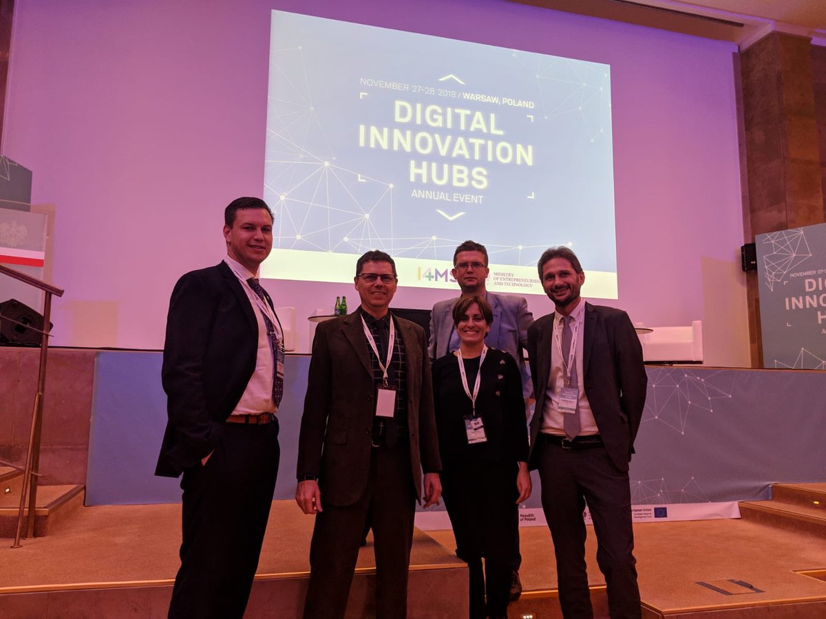 ScotlandEuropa's tweet photo. And we’re talking #EuropeanCollaboration elsewhere in Europe too! Philip presented at the #DigitalInnovationHubs conference today in Warsaw @DigIndEU #NetworkingScotland https://t.co/8P9wASqcU0