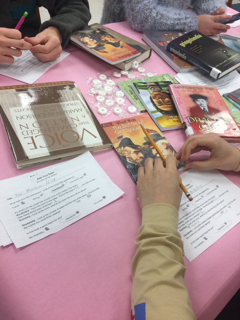 ethorsenahs's tweet image. Thanks to @Rustyc20 for book speed dating in the @Albemarlehigh library! Great soundtrack by ExZellZ from @albemarletech @jverplank