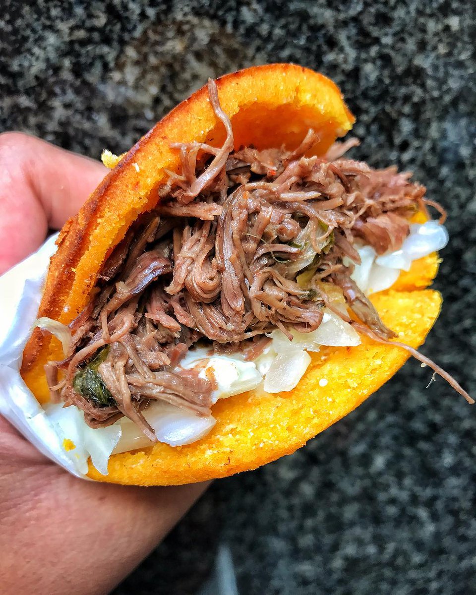 Enjoy our delicious Areppa Downtown filled with Short Rib + De Mano Cheese . Are you ready for an explosion of flavors on your palate?