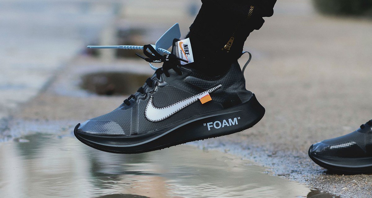 nike off white zoom fly sp black