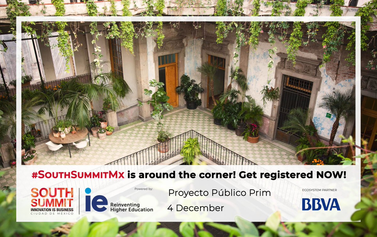 south_summit's tweet photo. Come to #SouthSummitMX on December 3-4 in Proyecto Público Prim, Mexico! The opportunity to connect and generate strategic alliances with other Latin American and European companies, large corporations and investors ⚡️ https://t.co/Zp3CSZgag2 https://t.co/GZMSkSCRBp