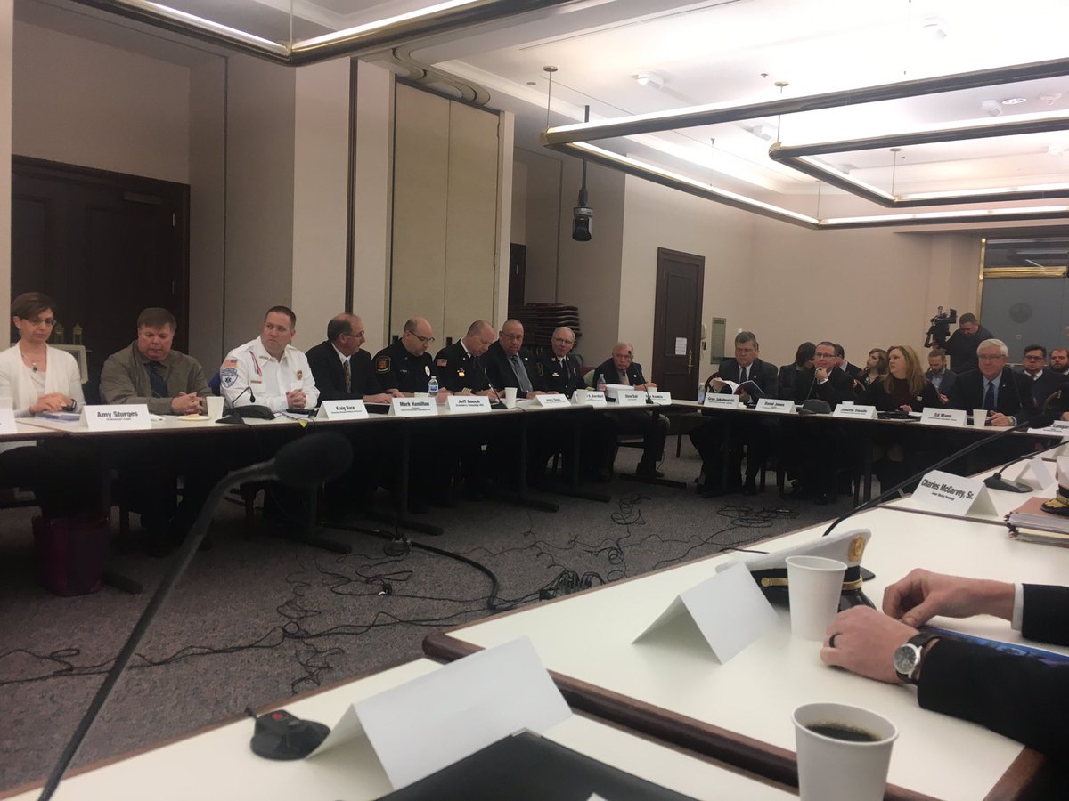 RepDomCosta's tweet image. Attending the final meeting this morning of the SR6 Commission. We unanimously passed the final report which picked the best legislation to address the critical needs of Fire Depts and EMS Depts throughout the Commonwealth.
