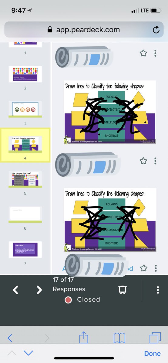 sarahbear2_2000's tweet photo. Trying out the peardeck add on with my slides today.... so awesome! Reviewing goemetry and using our notes... @CLESLilTexans @kdunlevy02 @lisarcrosslin @mrs_jenhall @JaimeGarcia04 @srgarrison01 #engageNISD https://t.co/7C1iadmYIe