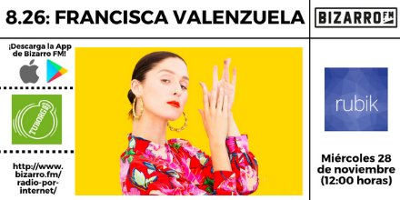 RubikRadioMx's tweet photo. ¡Llegó el día! No se pierdan la entrevista de @franciscamusic a las 12:00 en @bizarrofm: https://t.co/5DoZE9va67 (o a través de la app de Bizarro) #TuborgMx #OpenToTheMoment https://t.co/8LNu6XMt6x