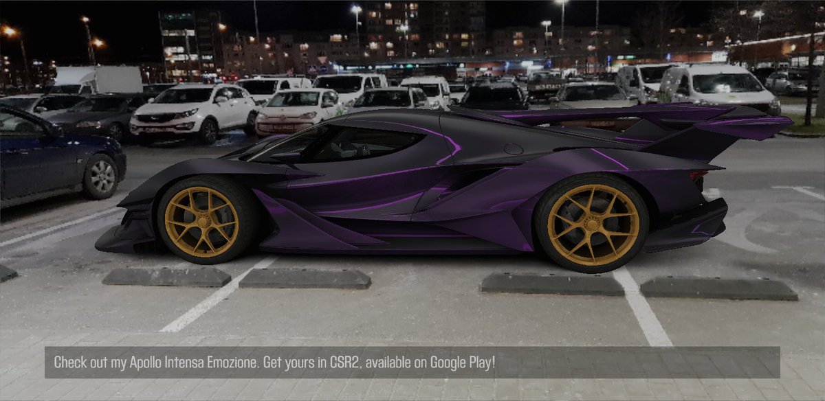 Lioritto's tweet image. Definitely not the best parking but I will improve next time 😂 #ARmode @CSRRacing #ApolloIntensaEmozione