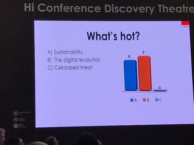 BitesFi's tweet photo. Don't miss the audience polling @Hieurope18 Conference on What's Hot? What's not? and What's next? Here the results of one of the What's hot polls. https://t.co/2E8irpeLJh