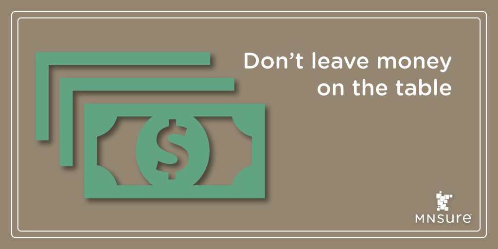 MNsure's tweet image. MNsure is the exclusive place for Minnesotans to tap into tax credits that could save you thousands. In 2018, around 65% of enrollees qualified for these tax credits
#betterMN