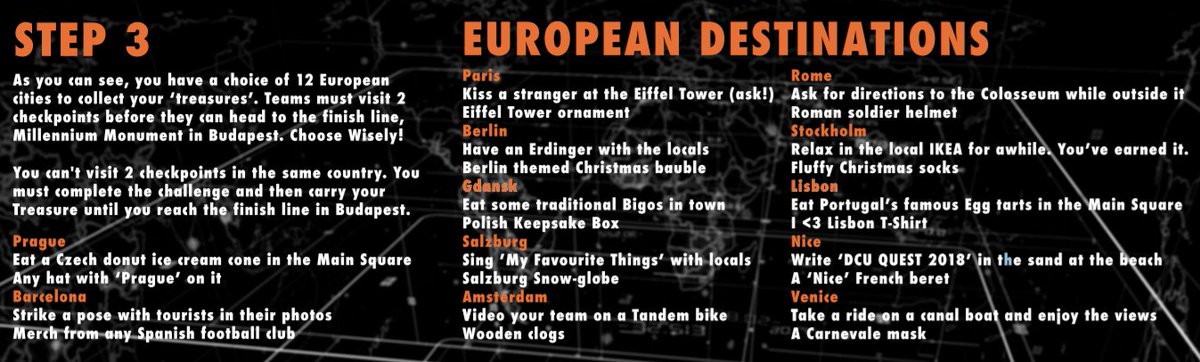 Jack_Redmond_'s tweet photo. @euroventure my team is racing to Budapest for #DCUQUEST to raise β¬1000's for the @Aware charity and they need sponsorship to get there. They're currently in London and need to pass through any two of these checkpoints before Hungary. You guys wanna sort out some trains?! https://t.co/Xv99NfB4RT