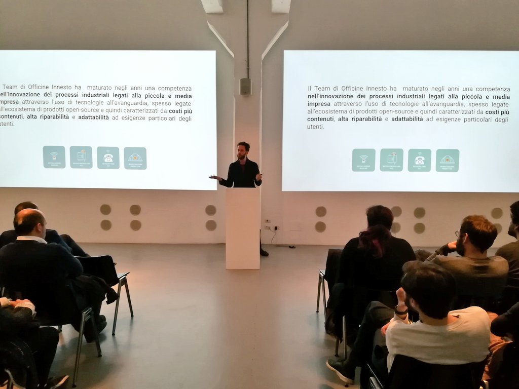 OfficineInnesto's tweet photo. Open Day del progetto #LabCube: parliamo delle potenzialità delle tecnologie #opensource e dell'#IoT per la piccola e media impresa #innovazione #PMI #InternetofThings @Fablabtorino @confartorino @CamComTorino @TURN_design_com https://t.co/daaZTCydKQ