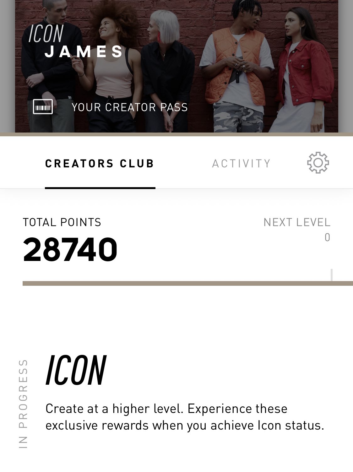 Icon status in the creators club lol 