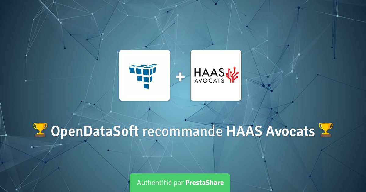 HaasAvocats's tweet image. Ils nous ont recommandé ! hubs.ly/H0fHr-10
#B2B #Opendatasoft