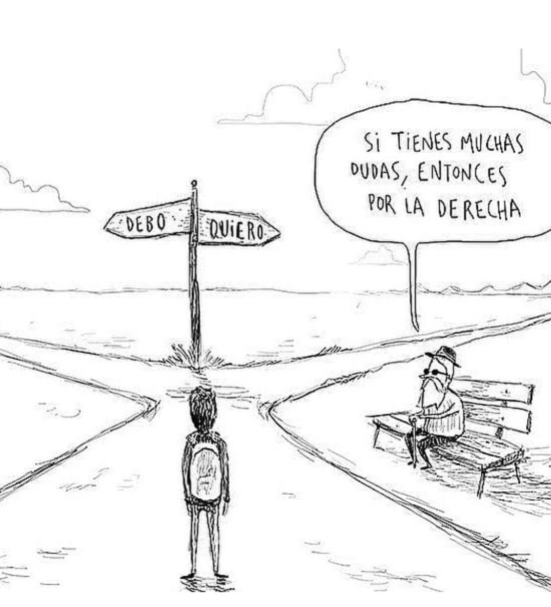 panchoinc's tweet photo. A la derecha, por donde va la flecha ➡️ https://t.co/q1MKcDC26D