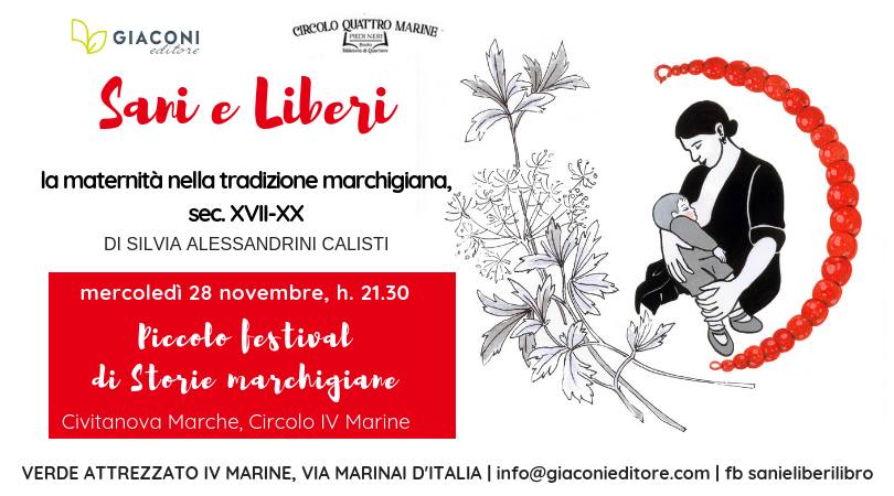 #sanieliberi non è solo un modo di dire, ma un mondo di tradizioni, usanze e credenze legate alla #maternità nelle #Marche.
Questa sera presentazione del #libro di <a href="/acsylvya/">Silvia AlessandriniC</a> a #Civitanova 
<a href="/CarlinoCMarche/">Carlino Civitanova</a> <a href="/MarcheEventi/">MarcheEventi.it</a> <a href="/civitanovam/">civitanova marche</a> <a href="/viv_civitanova/">Vivere Civitanova</a> @TgrMarche <a href="/RaiLetteratura/">Rai Letteratura</a>